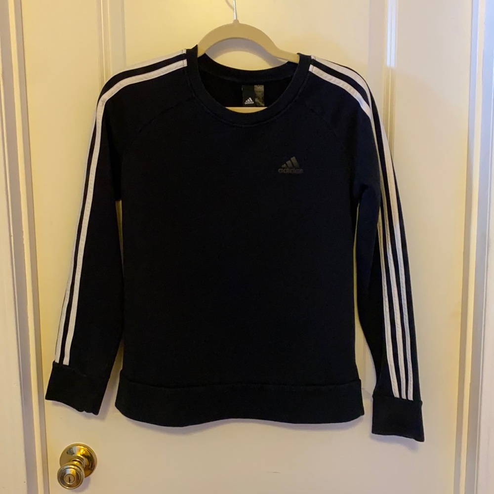 Black Adidas Crewneck